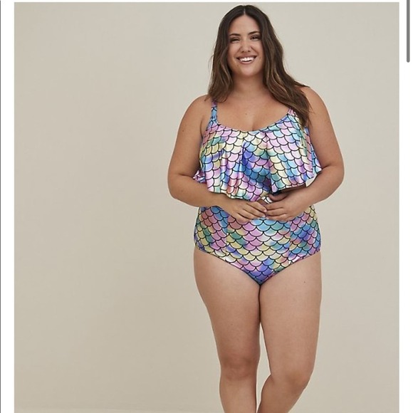 torrid Other - New! Set! Torrid sz 3 Rainbow Mermaid Swim Bathing Suit 3X